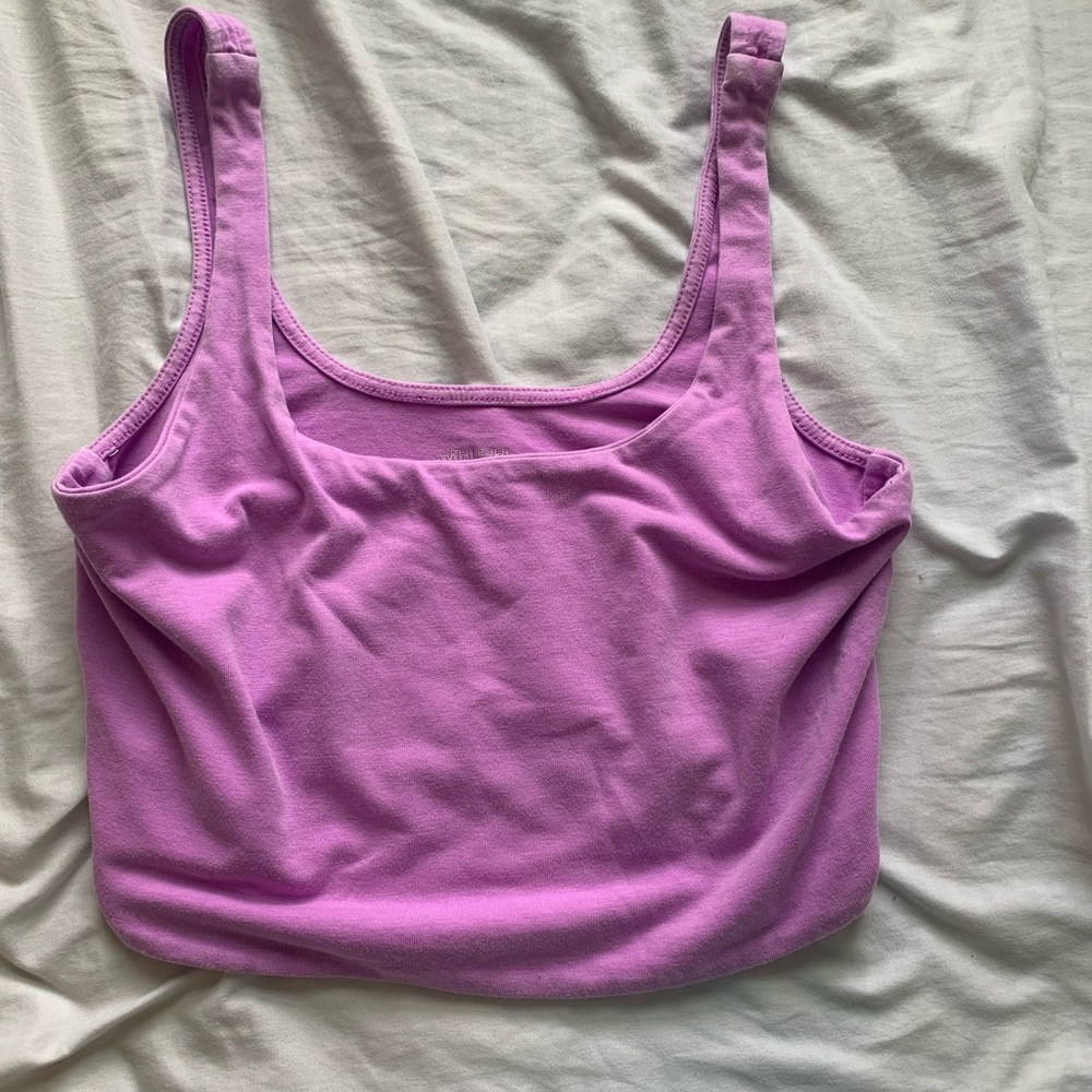 Wild Fable Pink Sleeveless Crop Tank Top